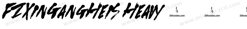 FZXinGangHeiS Heavy字体转换